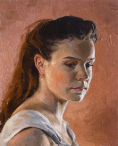 Oilportrait of Hannah